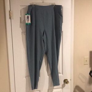 NWT 32 Degrees Cool Womens Lightweight Twill Pull-On Pants XL Irish Teal